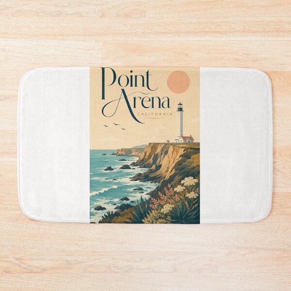 Item preview, Point Arena California Lighthouse Above Mendocino Coast Cliffs designed and sold by Places On Earth.