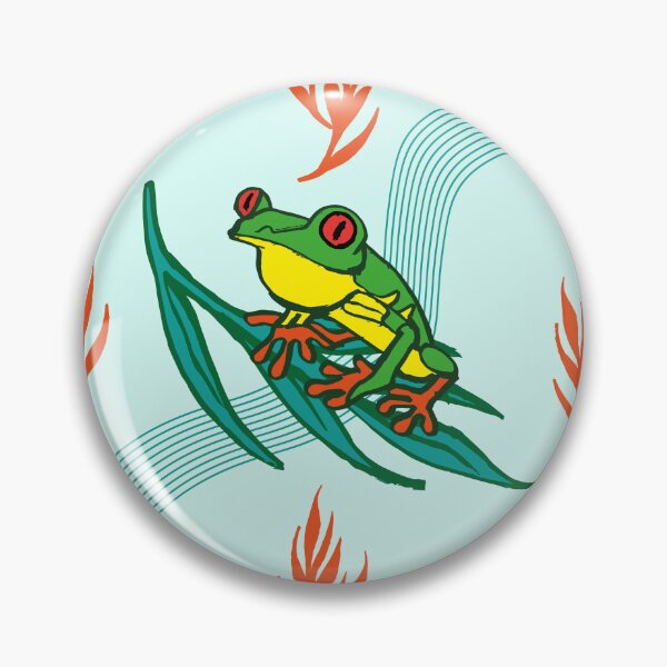 Item preview, Costa Rica Red Eyes Frog pattern designed and sold by Konopikyu.