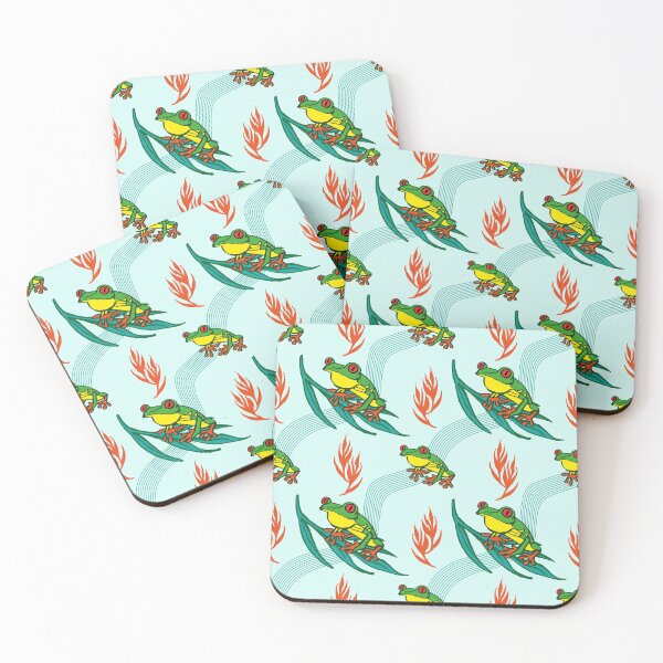 Item preview, Costa Rica Red Eyes Frog pattern designed and sold by Konopikyu.