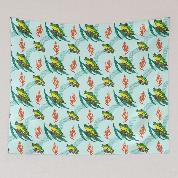Item preview, Costa Rica Red Eyes Frog pattern designed and sold by Konopikyu.