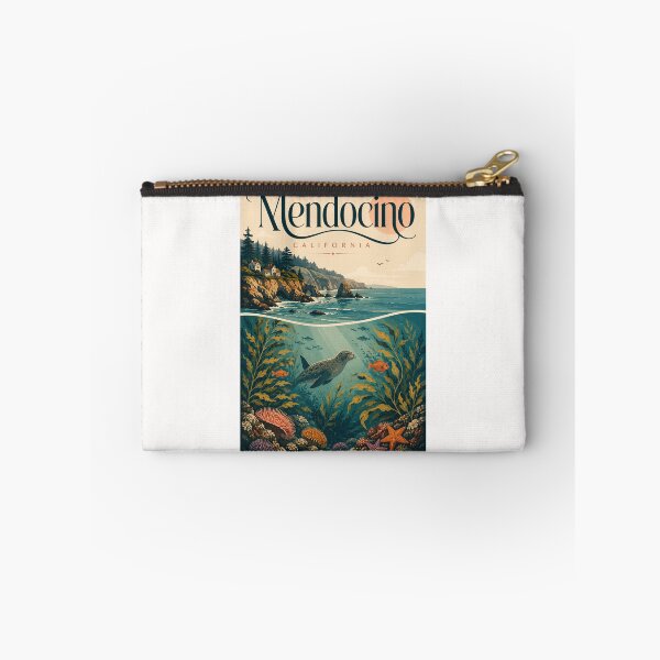 Item preview, Mendocino California Pacific Coast with Marine Wildlife designed and sold by Places On Earth.