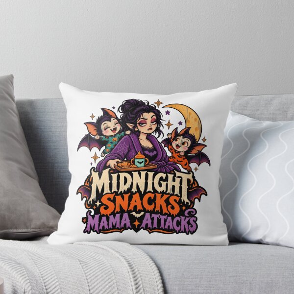 Item preview, Midnight Snacks Mama Attacks Vampire Humor designed and sold by ClaSciStore.