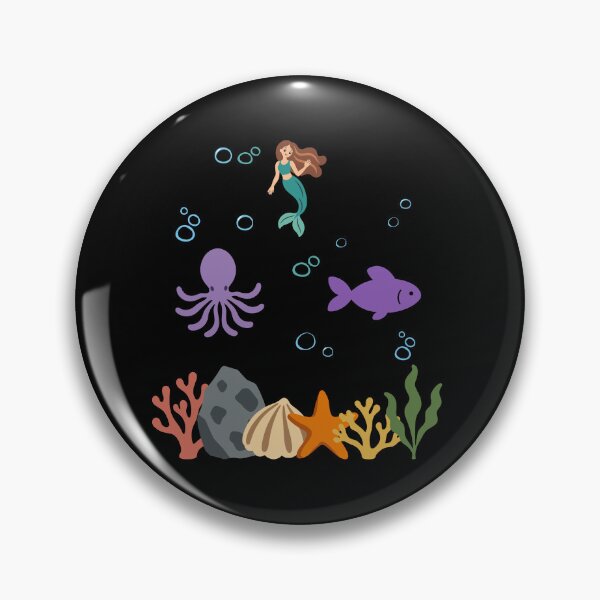 Item preview, Mermaid underwater children octopus fish ocean designed and sold by Sir-Freaky.
