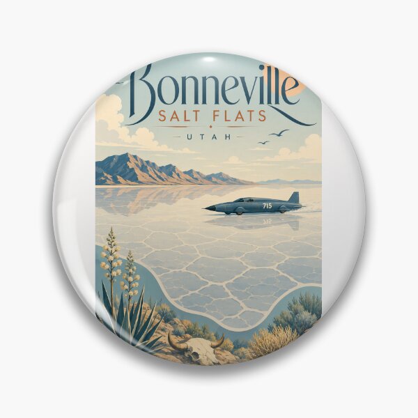 Item preview, Bonneville Salt Flats Utah with Wasatch Mountains designed and sold by Places On Earth.