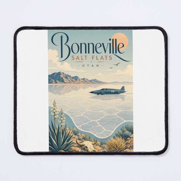 Item preview, Bonneville Salt Flats Utah with Wasatch Mountains designed and sold by Places On Earth.