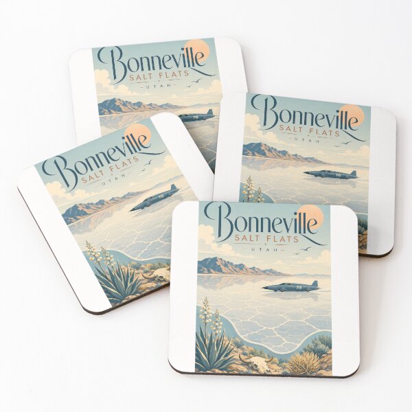 Item preview, Bonneville Salt Flats Utah with Wasatch Mountains designed and sold by Places On Earth.