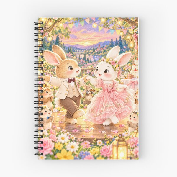 Item preview, A Happy Woodland Dance — Bunny Wedding Party designed and sold by SEIMEI2025.