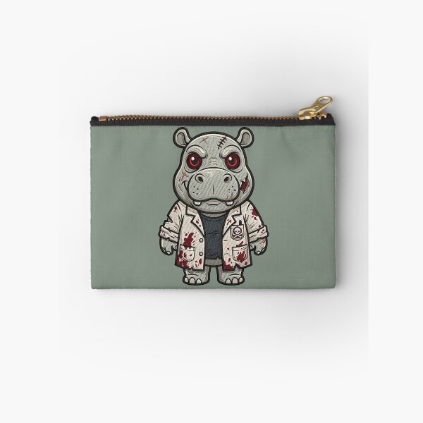 Item preview, Cute Halloween Hippo  Zombie Doctor Monster Spooky Humor designed and sold by ArtDesignTp.