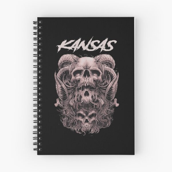 Item preview, Kansas Progressive Rock Dark Gothic Skull Graphic designed and sold by CecilLeannon.