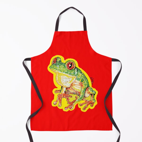 Item preview, Costa Rica Red Eyes Frog pen illustration designed and sold by Konopikyu.