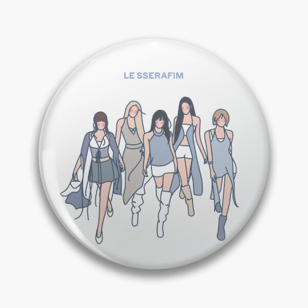 Item preview, LE SSERAFIM KPOP ART designed and sold by cepluk.
