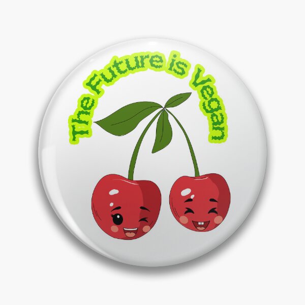 Item preview, The Future Is Vegan Cute Cherry Quote designed and sold by Lakshimalsha.