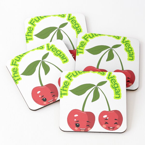 Item preview, The Future Is Vegan Cute Cherry Quote designed and sold by Lakshimalsha.
