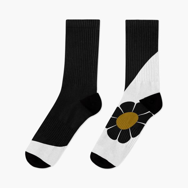 Item preview, black-and-white retro flower design designed and sold by ZenithDrip.