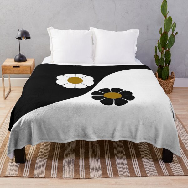 Item preview, black-and-white retro flower design designed and sold by ZenithDrip.