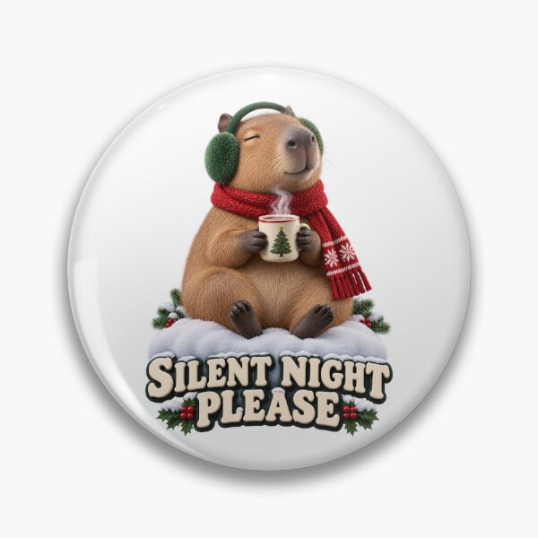 Item preview, Silent Night Please Capybara designed and sold by TrendTribeTP.
