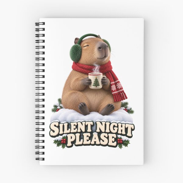 Item preview, Silent Night Please Capybara designed and sold by TrendTribeTP.