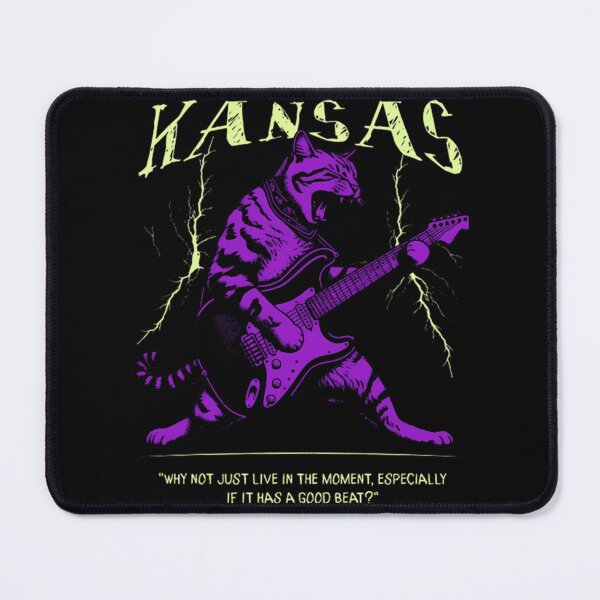 Item preview, Kansas Purple Guitar Tiger Fantasy Rock Art designed and sold by CecilLeannon.