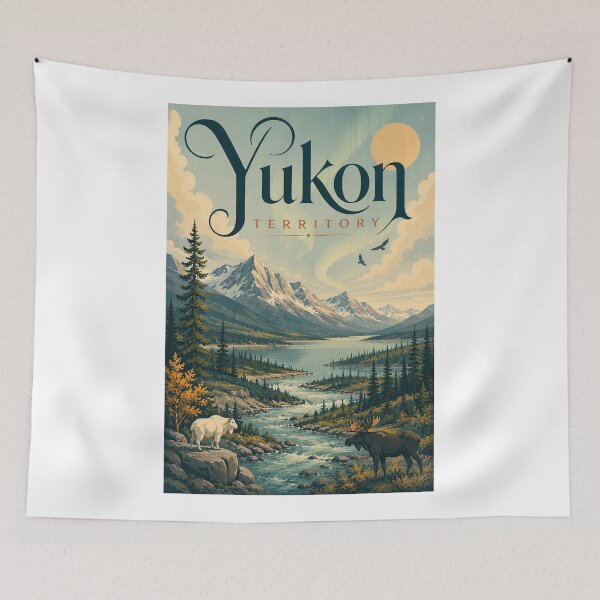 Item preview, Yukon Territory Mountain Wilderness and Northern Wildlife designed and sold by Aryabek.