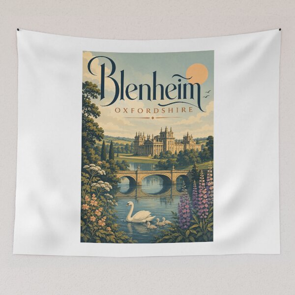 Item preview, Blenheim Oxfordshire with Blenheim Palace and Great Lake designed and sold by Aryabek.