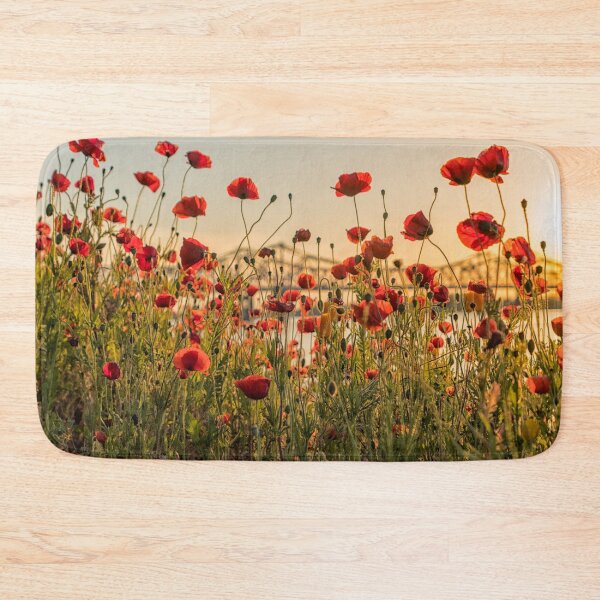 Item preview, Red poppy flowers and Natchez bridge designed and sold by Photopat.