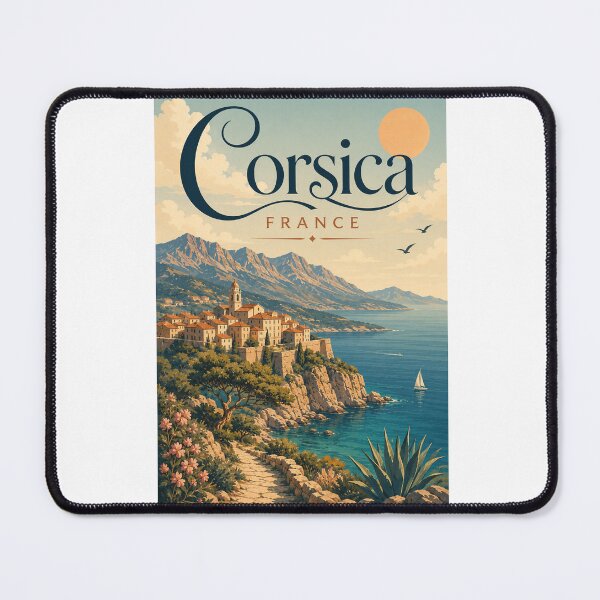 Item preview, Corsica France Mediterranean Citadel and Mountain Coast designed and sold by Aryabek.