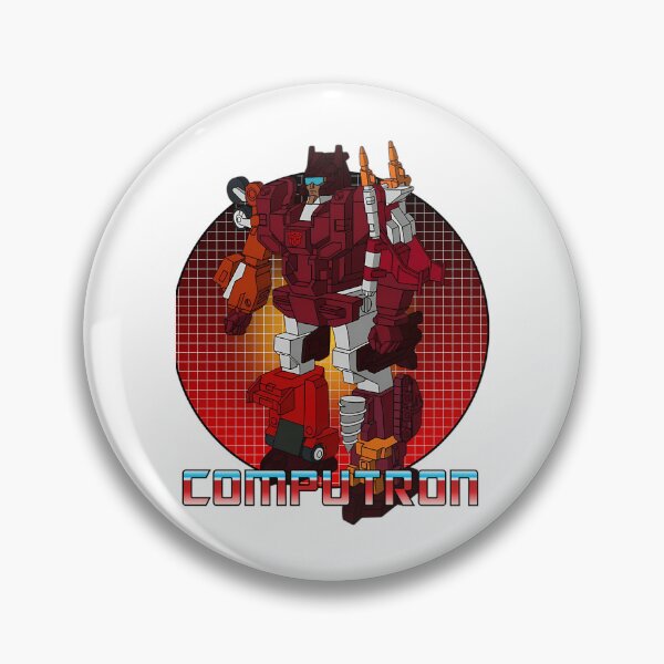 Item preview, Red Mechanical Robot Warrior Standing In Grid designed and sold by MillicentCouder.