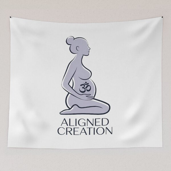 Item preview, Aligned Creation Dark Blue Lavender Om Design designed and sold by 108stillness.