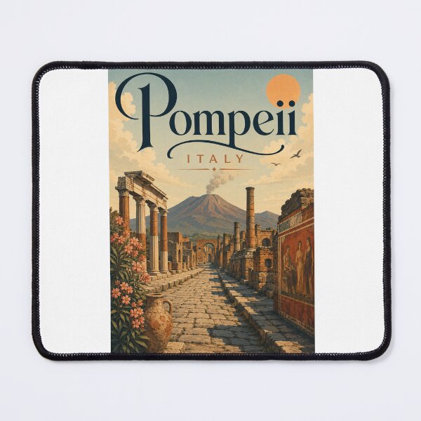 Item preview, Pompeii Italy Ancient Roman Ruins Beneath Mount Vesuvius designed and sold by Aryabek.