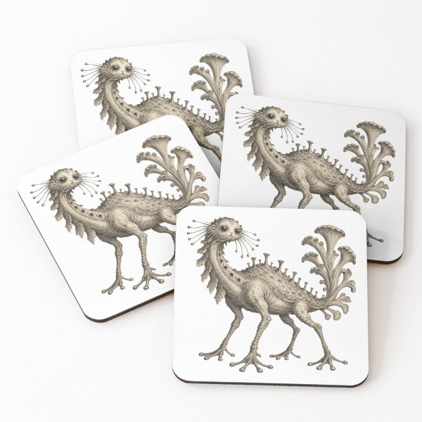 Item preview, Surreal Fantasy Creature Vintage Bestiary Engraving designed and sold by Frenky Stickers.