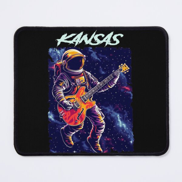Item preview, Kansas Astronaut Electric Guitar Psychedelic Space Art designed and sold by CecilLeannon.