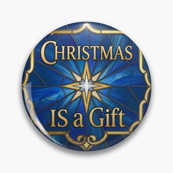 Item preview, Christmas Is A Gift - Stained Glass Star designed and sold by Sybille-Yates.