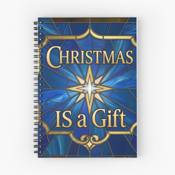Item preview, Christmas Is A Gift - Stained Glass Star designed and sold by Sybille-Yates.