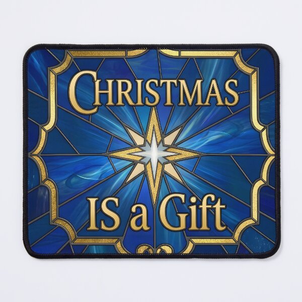 Item preview, Christmas Is A Gift - Stained Glass Star designed and sold by Sybille-Yates.