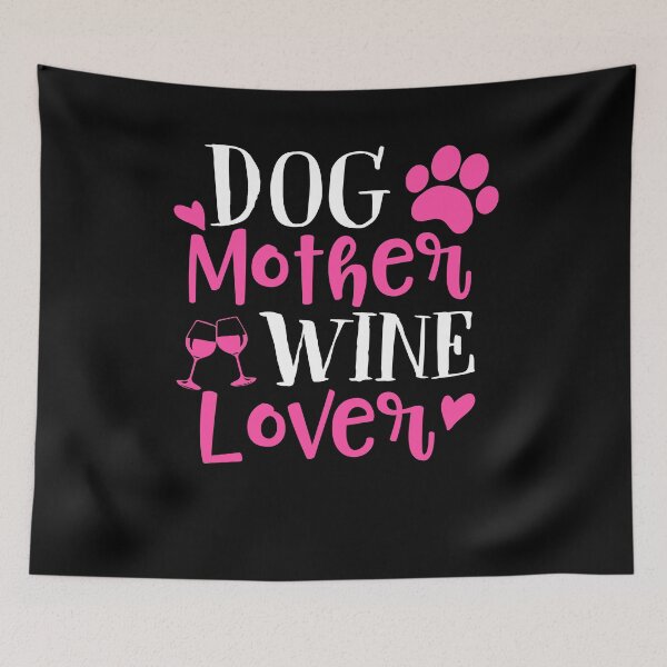 Artikelvorschau, Hundemutter-Wein-Liebhaber-T-Shirt | Liebt trinken entworfen und verkauft von Cisic.