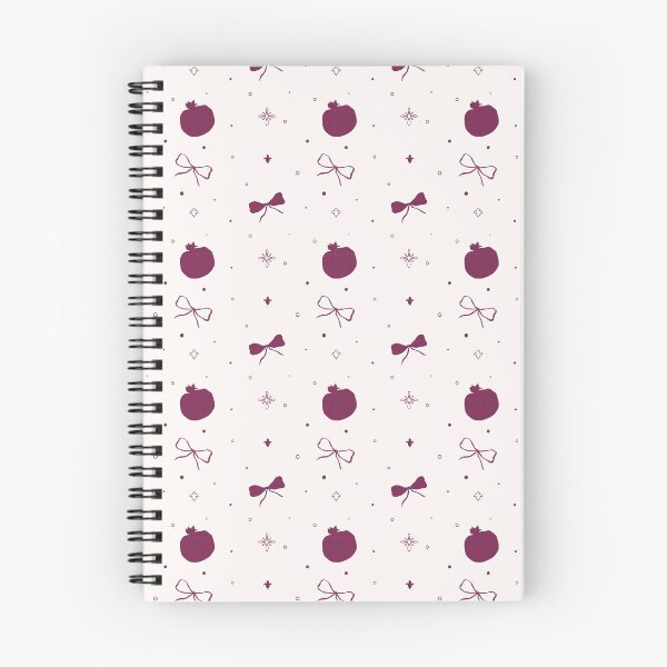 Item preview, Pomegranate Bows and Floral Whimsy Pattern designed and sold by Sagi Jane Art.