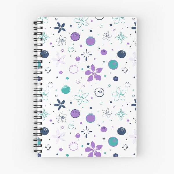 Item preview, Blueberry Blossoms and Playful Floral Pattern designed and sold by Sagi Jane Art.