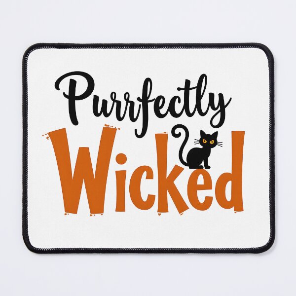Item preview, purrfectly Wicked cat cartoon halloween designed and sold by Panya-Design.