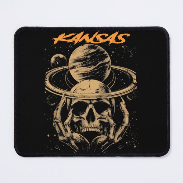 Item preview, Kansas Cosmic Skull Saturn Gothic Rock Graphic designed and sold by CecilLeannon.
