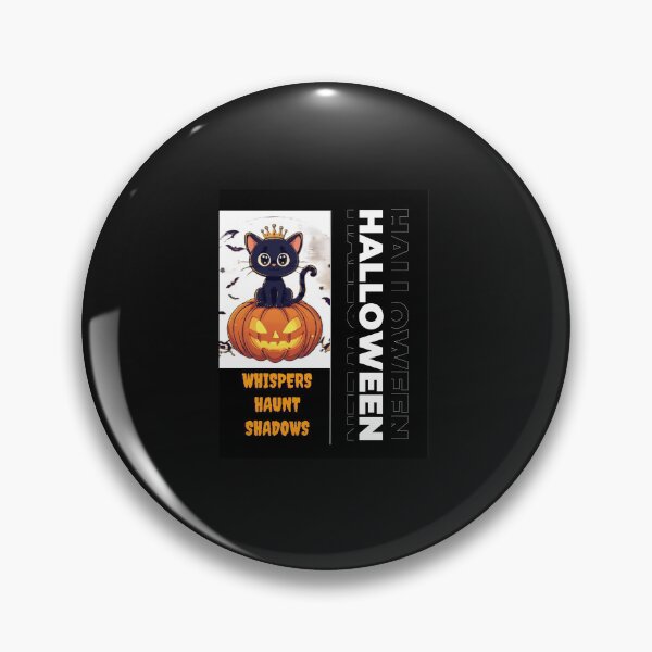 Item preview, Funny Halloween Black Cat Spooky Night Design – Cute Witch, Ghost & Pumpkin Artwork designed and sold by Soft Strength Studio.