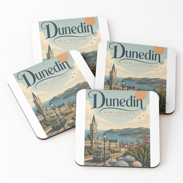 Item preview, Dunedin New Zealand Railway Station Overlooking Otago Harbour designed and sold by Aryabek.