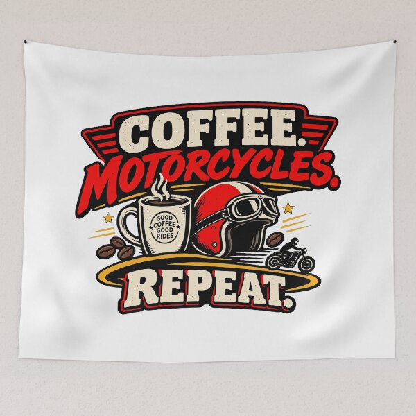 Item preview, Coffee Motorcycles Repeat  designed and sold by RAS-77.