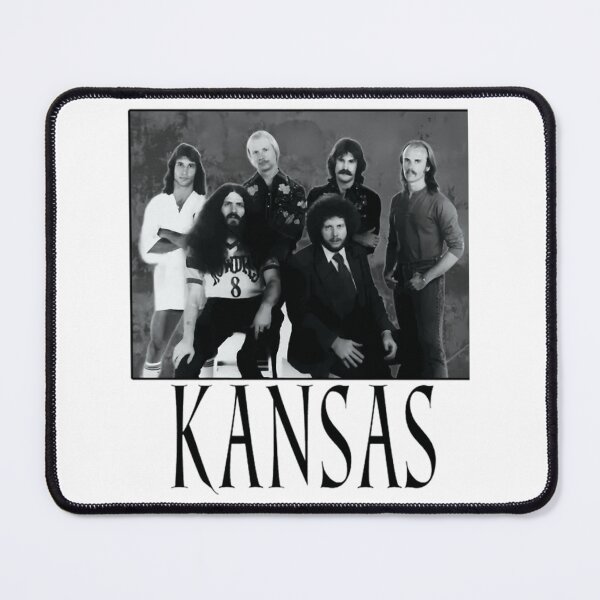 Item preview, Kansas Classic Rock Black White Band Portrait designed and sold by CecilLeannon.