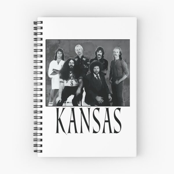 Item preview, Kansas Classic Rock Black White Band Portrait designed and sold by CecilLeannon.