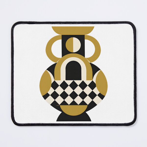 Item preview, Geometric Greek Amphora Vase in Gold designed and sold by Lolik Designs.