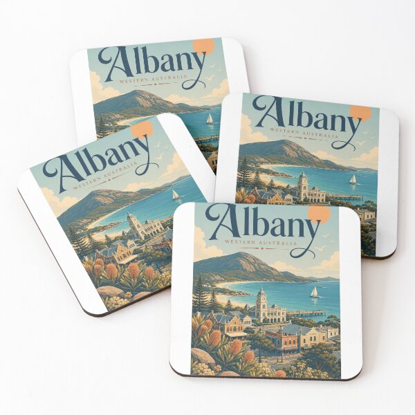 Item preview, Albany Western Australia King George Sound Coastal Cityscape designed and sold by Aryabek.