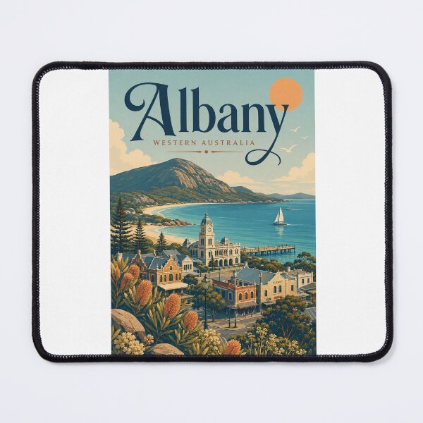 Item preview, Albany Western Australia King George Sound Coastal Cityscape designed and sold by Aryabek.