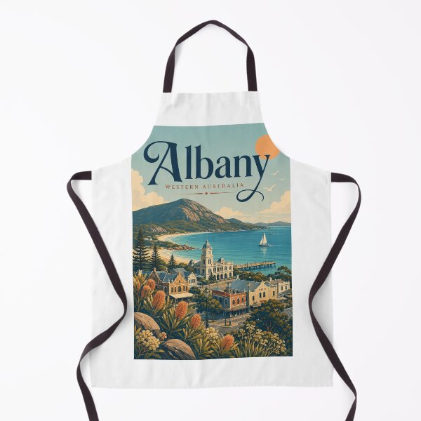 Item preview, Albany Western Australia King George Sound Coastal Cityscape designed and sold by Aryabek.