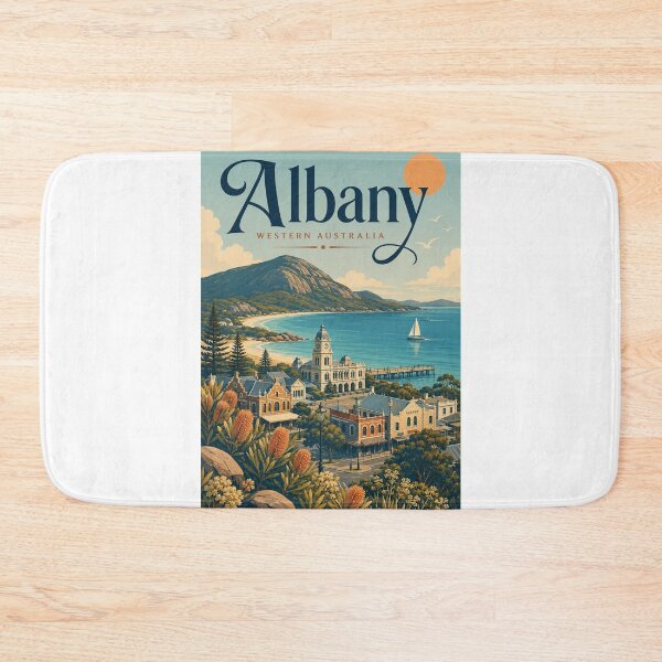 Item preview, Albany Western Australia King George Sound Coastal Cityscape designed and sold by Aryabek.