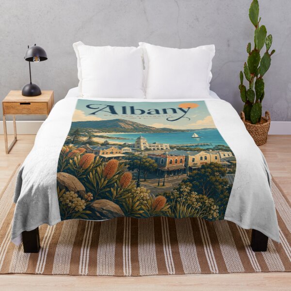 Item preview, Albany Western Australia King George Sound Coastal Cityscape designed and sold by Aryabek.